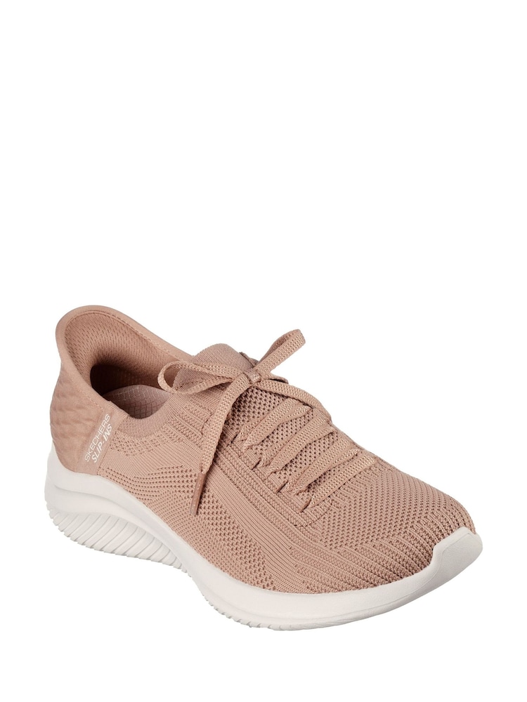 Skechers Natural Slip-ins: Ultra Flex 3.0 Brilliant Trainers - Image 1 of 3 Skechers Natural Slip-ins: Ultra Flex 3.0 Brilliant Trainers - Image 1 of 3