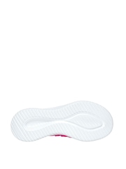 Skechers Pink Ultra Flex 3.0 Bungee Fun Slip In Trainers - Image 3 of 3