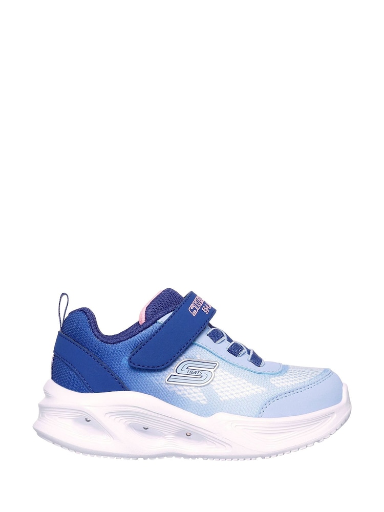 Skechers Blue Sola Glow Trainers - Image 3 of 3
