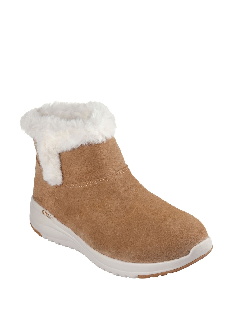 Skechers Brown Standard Fit On The GO Stellar Cozy Step Shoes - Image 2 of 3