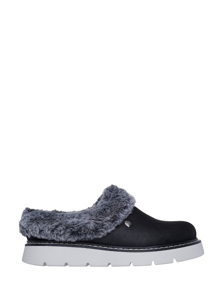 Skechers Black Keepsakes Lite Cozy Blend Slippers - Image 1 of 3