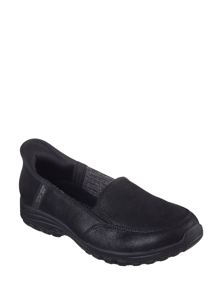 Черный/хромированный - Skechers Black Reggae Fest 2.0 Guiding Slip In Wide Fit Shoes - Image 2 of 3