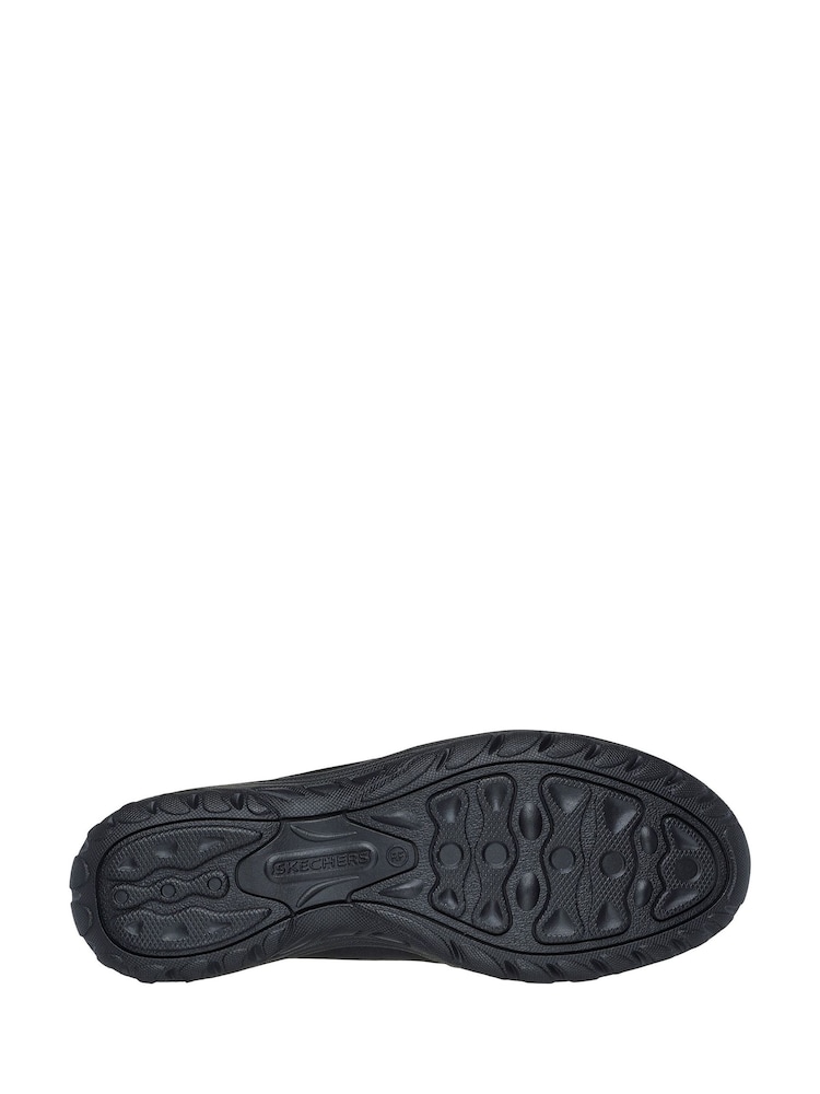 Черный/хромированный - Skechers Black Reggae Fest 2.0 Guiding Slip In Wide Fit Shoes - Image 3 of 3