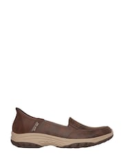 بني - Skechers Black Reggae Fest 2.0 Guiding Slip In Wide Fit Shoes - صورة 1 من 5