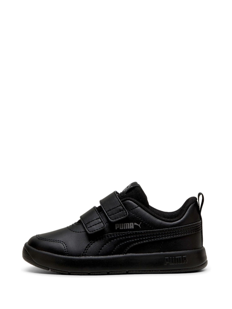 Puma Black Boys Courtflex V3 Sneakers - Image 2 of 6