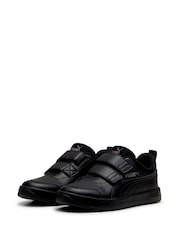 Puma Black Boys Courtflex V3 Sneakers - Image 3 of 6