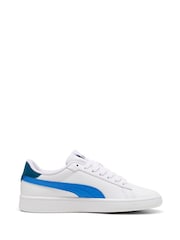 Puma White Girls Smsah 3.0 L Glitter Sneakers - Image 1 of 6