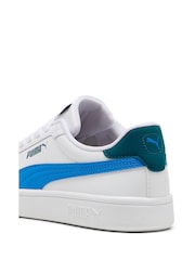 Puma White Girls Smsah 3.0 L Glitter Sneakers - Image 6 of 6