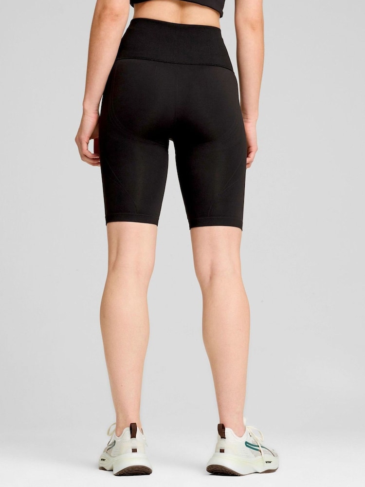 Puma Black Womens Shapeluxe High Waisted Biker Shorts - Image 2 of 6