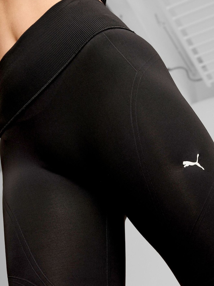 Puma Black Womens Shapeluxe High Waisted Biker Shorts - Image 4 of 6