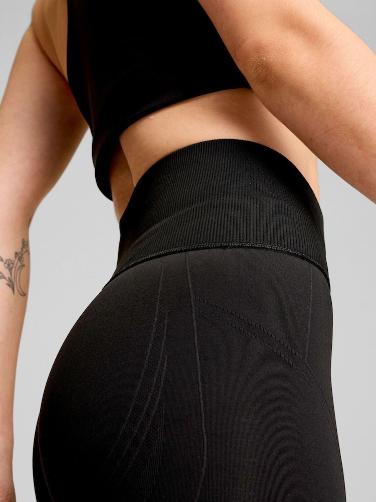 Puma Black Womens Shapeluxe High Waisted Biker Shorts - Image 5 of 6