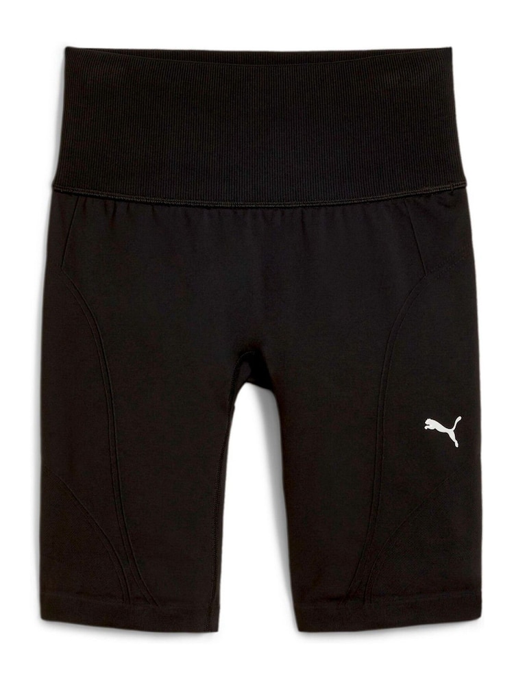 Puma Black Womens Shapeluxe High Waisted Biker Shorts - Image 6 of 6