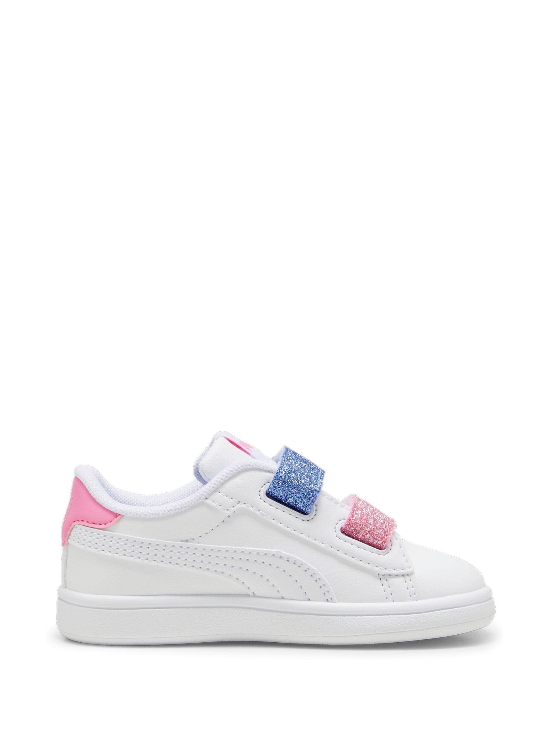 Buy Puma White Grey Smsah 3.0 L Glitter Sneakers from Next Singapore