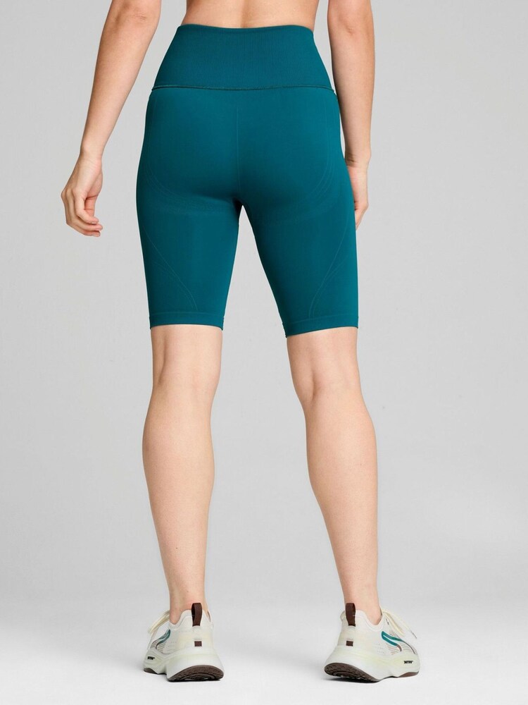 Puma Green Womens Shapeluxe High Waisted Biker Shorts - Image 2 of 6 Puma Green Womens Shapeluxe High Waisted Biker Shorts - Image 2 of 6