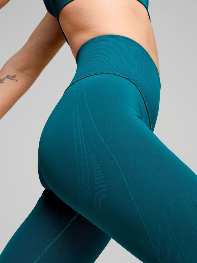 Puma Green Womens Shapeluxe High Waisted Biker Shorts - Image 6 of 6 Puma Green Womens Shapeluxe High Waisted Biker Shorts - Image 6 of 6