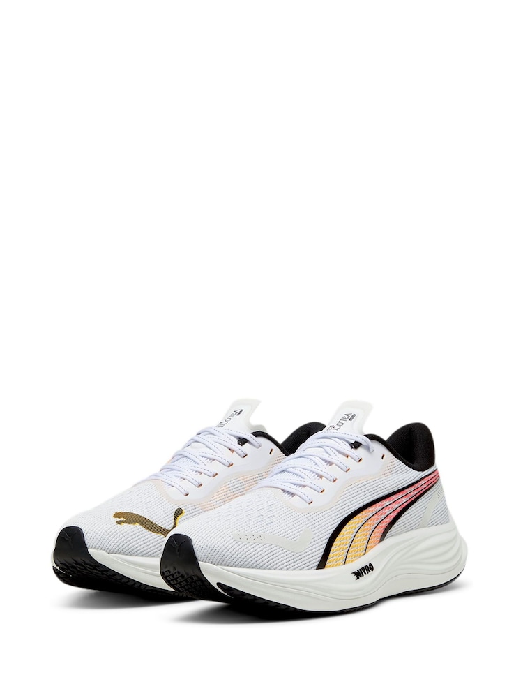 Puma White Mens Velocity Nitro™ 3 Running Shoes - Image 2 of 6