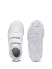 Off White - Zapatillas Courtflex V3 para niños de Puma - Imagen 4 de 6