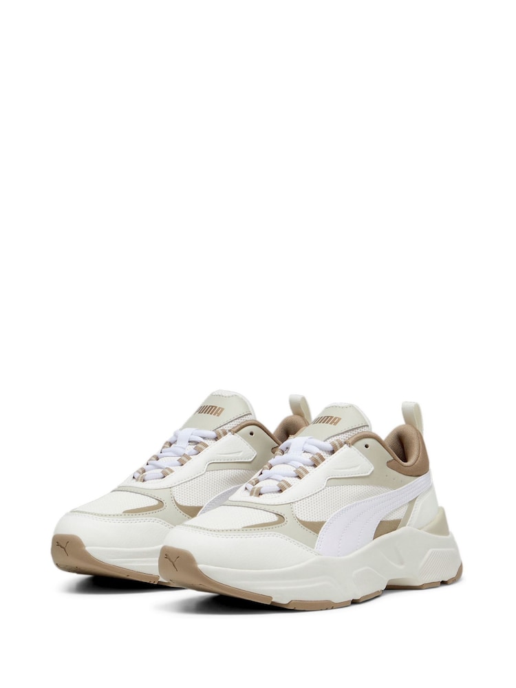 Puma White Cassia Women's Trainers - Image 3 of 6