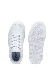 Puma Off White Kids Girls Puma Caven 2.0 Sneakers Trainers - Image 4 of 6
