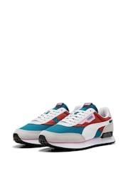 Puma Green Mens Future Rider Play On Sneakers - Image 3 of 6