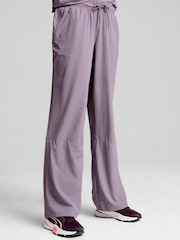 Puma Purple Womens Modest Activewear Wide Leg Training Joggers - Image 1 of 7