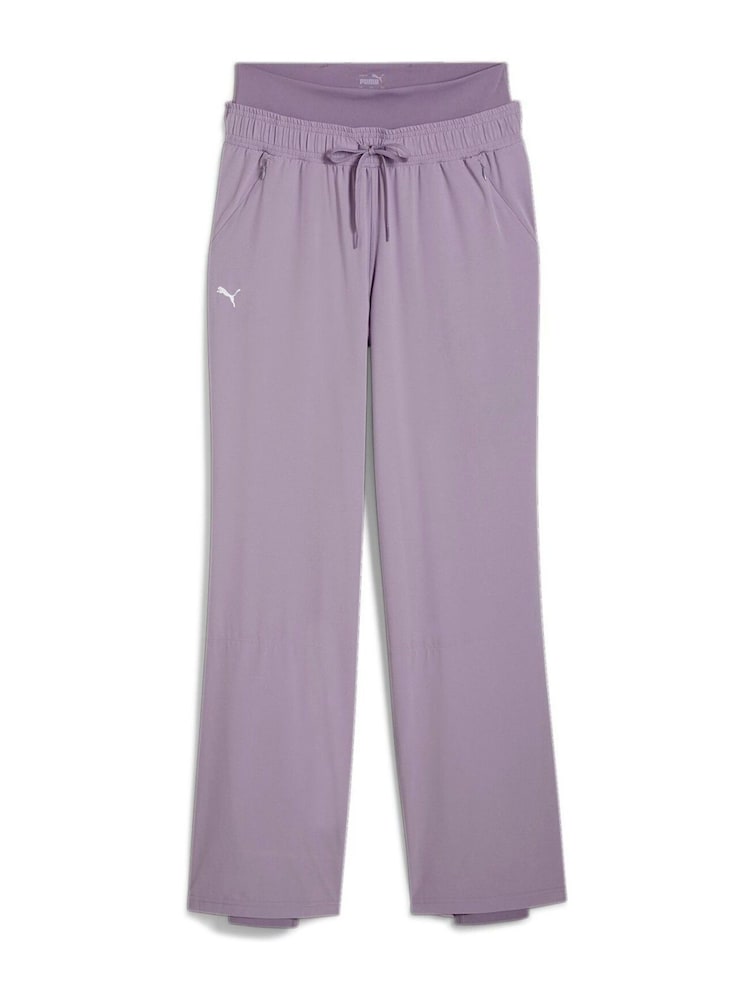 Puma Purple Womens Modest Activewear Wide Leg Training Joggers - Image 7 of 7