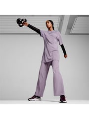 Puma Purple Oversized Womens Modest Training T-Shirt - Image 3 of 6