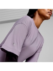 Puma Purple Oversized Womens Modest Training T-Shirt - Image 5 of 6