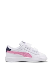 أبيض - حذاء جلد خفيف بلاصق للإغلاق 3.0 Smash للبيبي للجنسين من Puma - صورة 1 من 6
