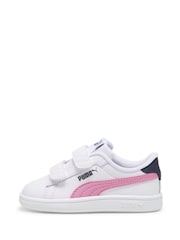 أبيض - حذاء جلد خفيف بلاصق للإغلاق 3.0 Smash للبيبي للجنسين من Puma - صورة 2 من 6