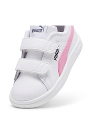 أبيض - حذاء جلد خفيف بلاصق للإغلاق 3.0 Smash للبيبي للجنسين من Puma - صورة 6 من 6