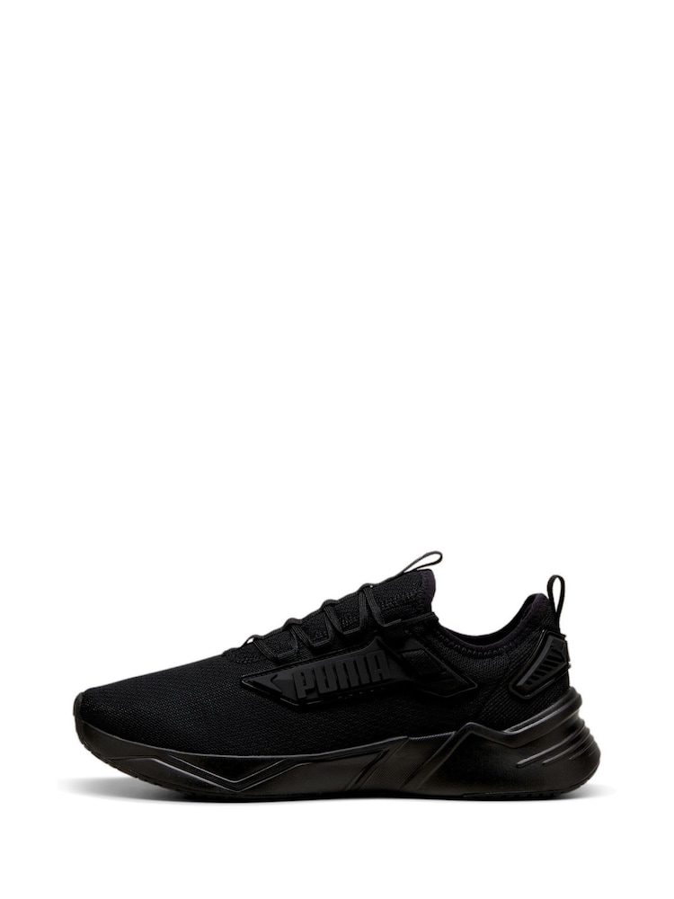 Puma Black Mens Retaliate 3 Running Shoes - Image 2 of 6