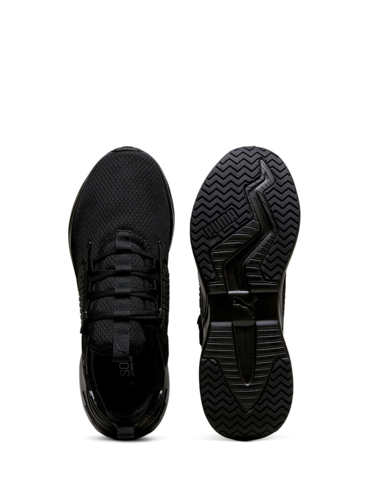 Puma Black Mens Retaliate 3 Running Shoes - Image 3 of 6