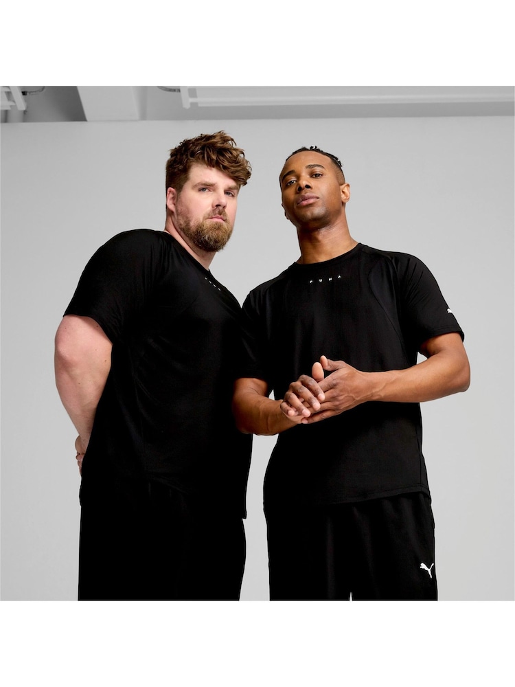 Puma Black Mens CLOUDSPUN Soft Breathable T-Shirt - Image 2 of 6