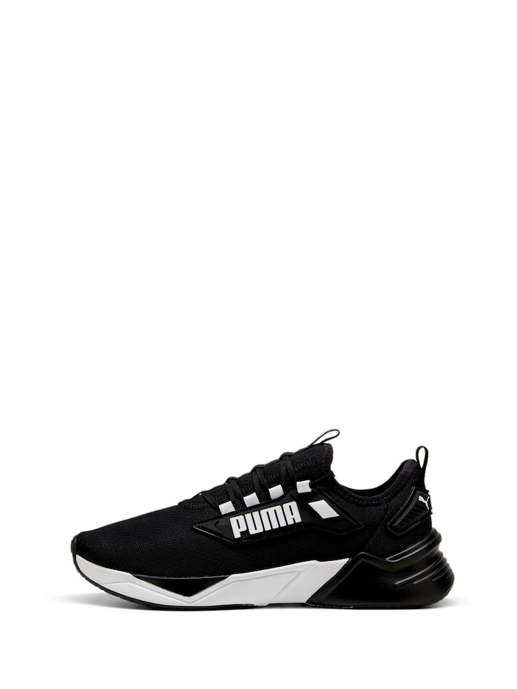 Puma Coal black Mens Retaliate 3 Running Shoes - Image 3 of 6