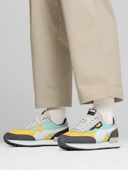 Puma White Mens Future Rider Play On Sneakers - Image 1 of 6