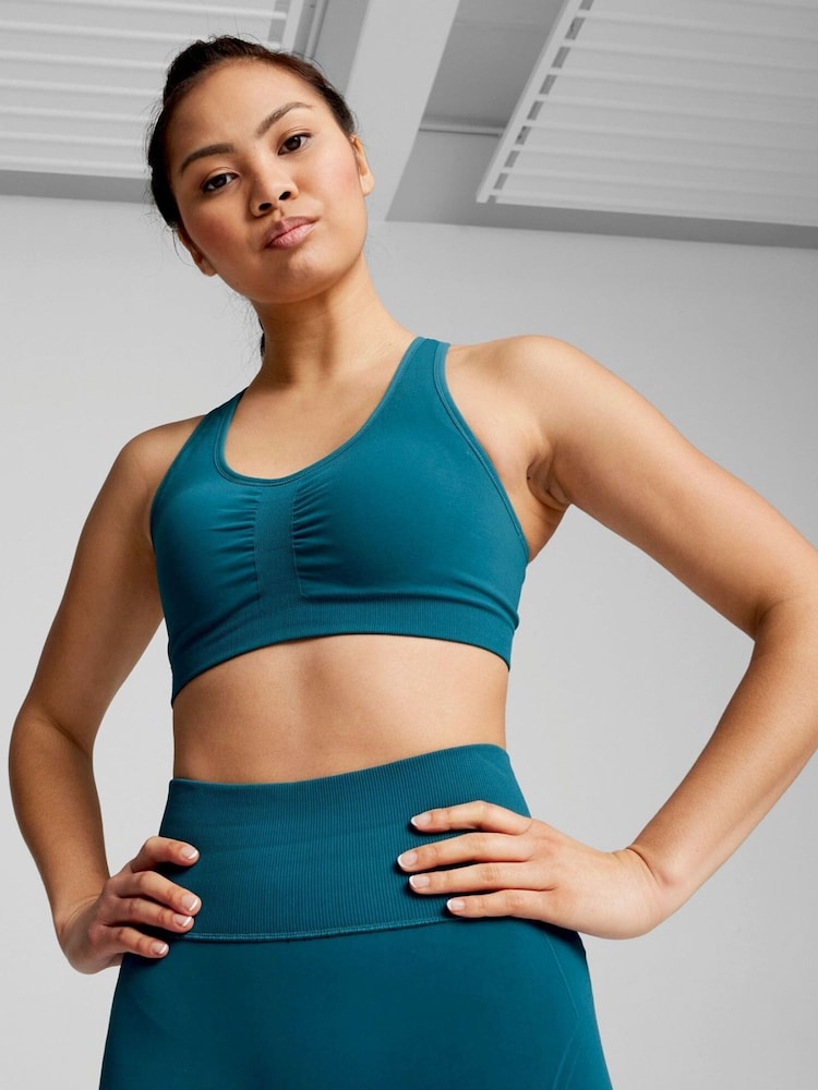 Puma Green Womens 4Keeps Shapeluxe Bra - Image 1 of 6