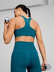 Puma Green Womens 4Keeps Shapeluxe Bra - Image 4 of 6