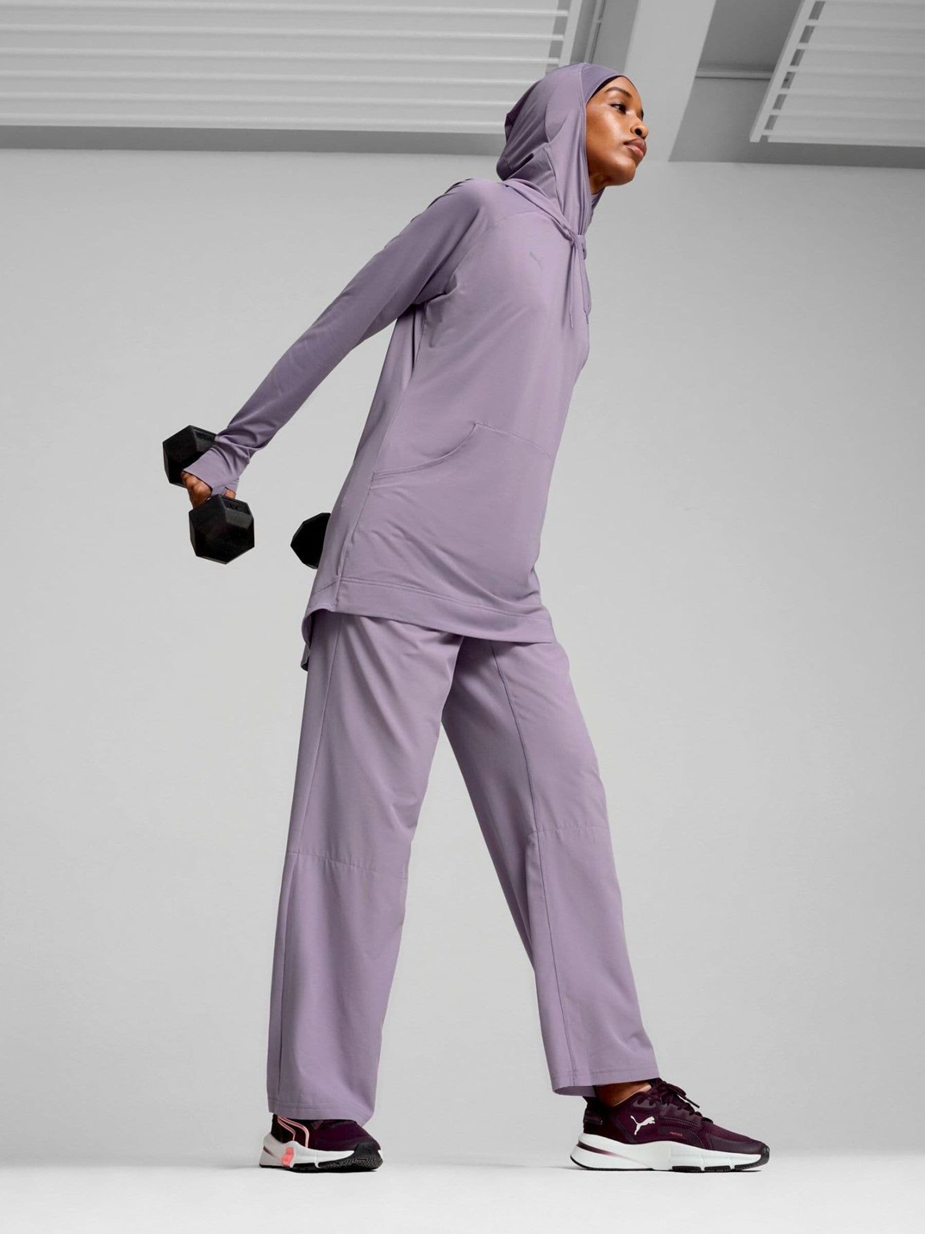 Buy Puma Purple Modest Activewear Training Hoodie from Next USA