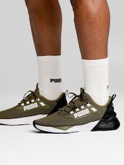Puma Green Mens Retaliate 3 Running Shoes - Image 1 of 6