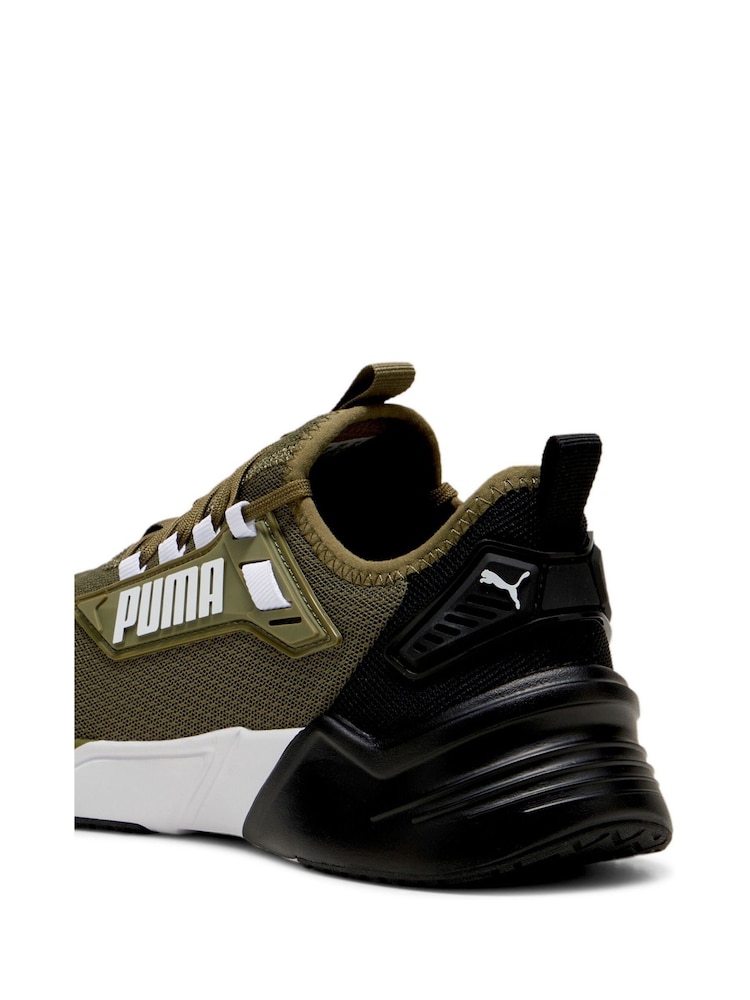 Puma Green Mens Retaliate 3 Running Shoes - Image 6 of 6