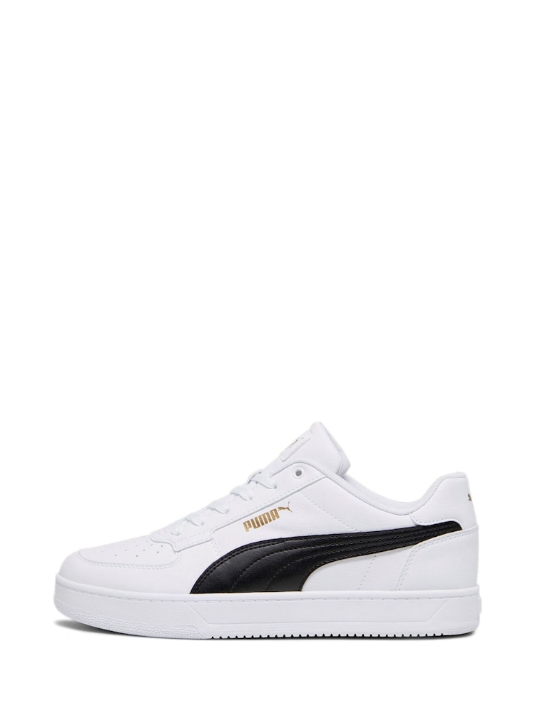Puma White Black Mens Caven 2.0 Sneakers Trainers - Image 2 of 5 Puma White Black Mens Caven 2.0 Sneakers Trainers - Image 2 of 5