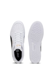 Puma White Black Mens Caven 2.0 Sneakers Trainers - Image 3 of 5