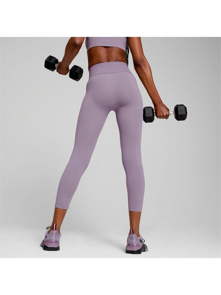 Puma Purple Womens Shapeluxe Seamless Leggings - Image 2 of 6 Puma Purple Womens Shapeluxe Seamless Leggings - Image 2 of 6