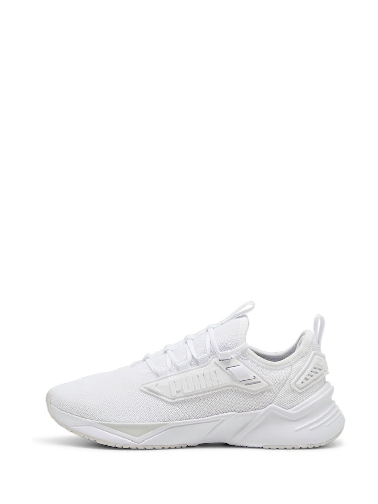 Puma White Mens Retaliate 3 Running Shoes - Image 1 of 6