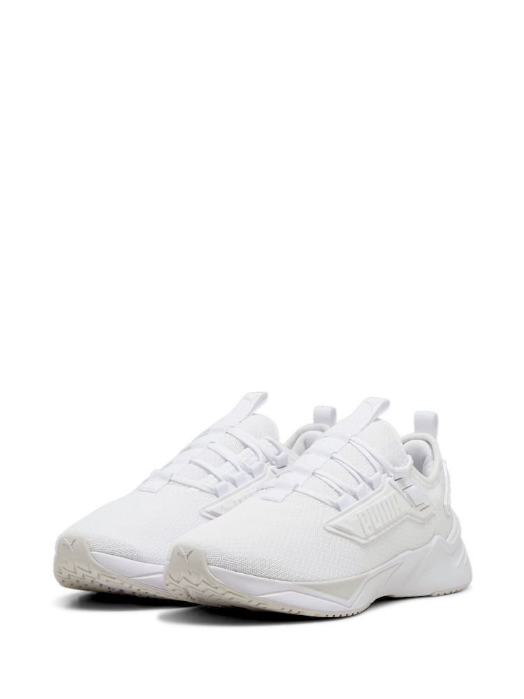Puma White Mens Retaliate 3 Running Shoes - Image 2 of 6