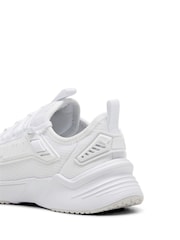 Puma White Mens Retaliate 3 Running Shoes - Image 4 of 6