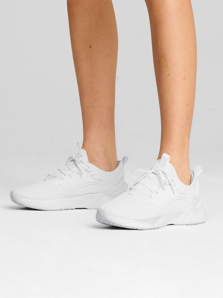 Puma White Mens Retaliate 3 Running Shoes - Image 6 of 6