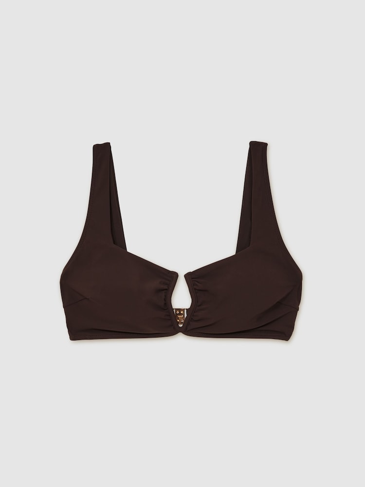 Reiss Alba V-Front Bikini Top - Изображение 2 из 6