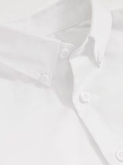Reiss White Redknapp 9-13 yrs Cotton Slim-Fit Button-Down Shirt - Image 4 of 4